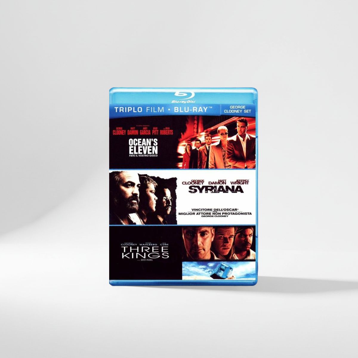 Triplo Blu-ray George Clooney: Ocean's Eleven, Syriana e Three Kings